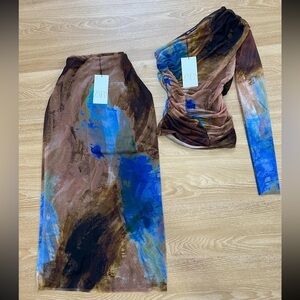 ZARA 2 piece top & skirt 5039-416